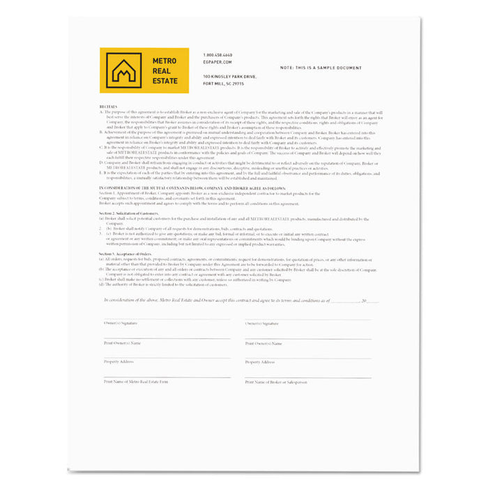 Revolution Digital Carbonless Paper, 1-Part, 8.5 x 11, White, 500/Ream