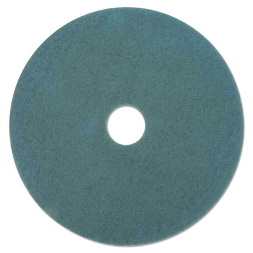 Ultra High-Speed Floor Burnishing Pads 3100, 27.25" Diameter, Aqua, 5/Carton
