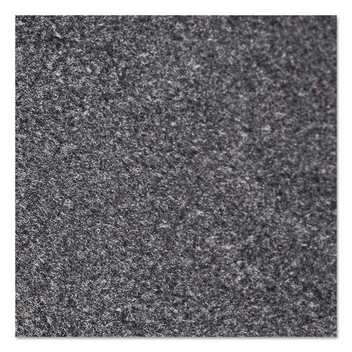 Rely-On Olefin Indoor Wiper Mat, Rectangular, Charcoal Gray Cut Pile Surface, 36" x 60"
