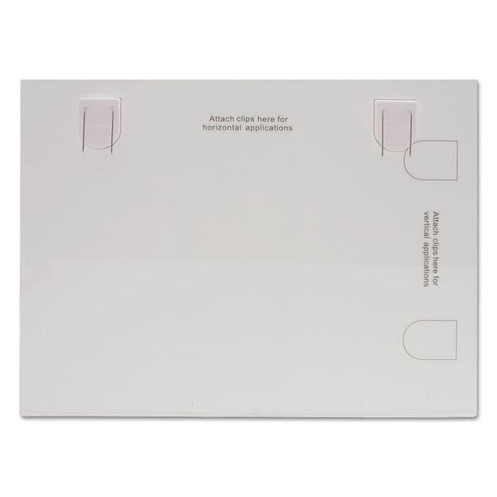 Panel Wall Acrylic Frame, 11 x 8.5, Fabric Panel Mount, Clear