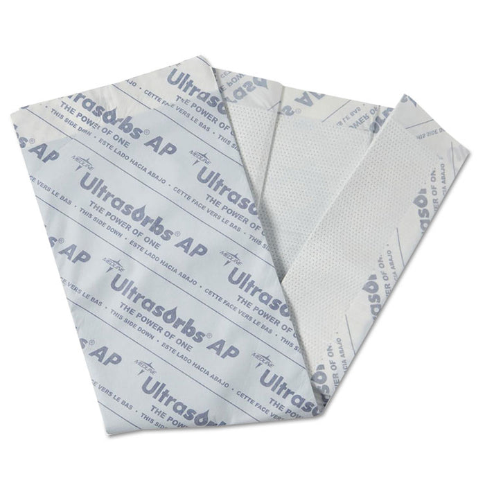 Ultrasorbs AP Underpads, 31 x 36, White, 10/Pack