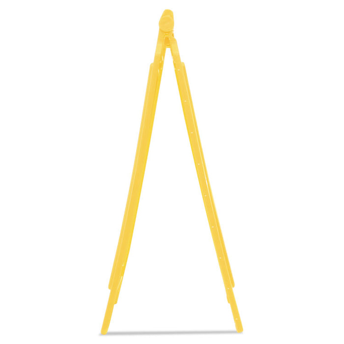 "Caution Wet Floor" Sign, 11 x 12 x 25, Yellow