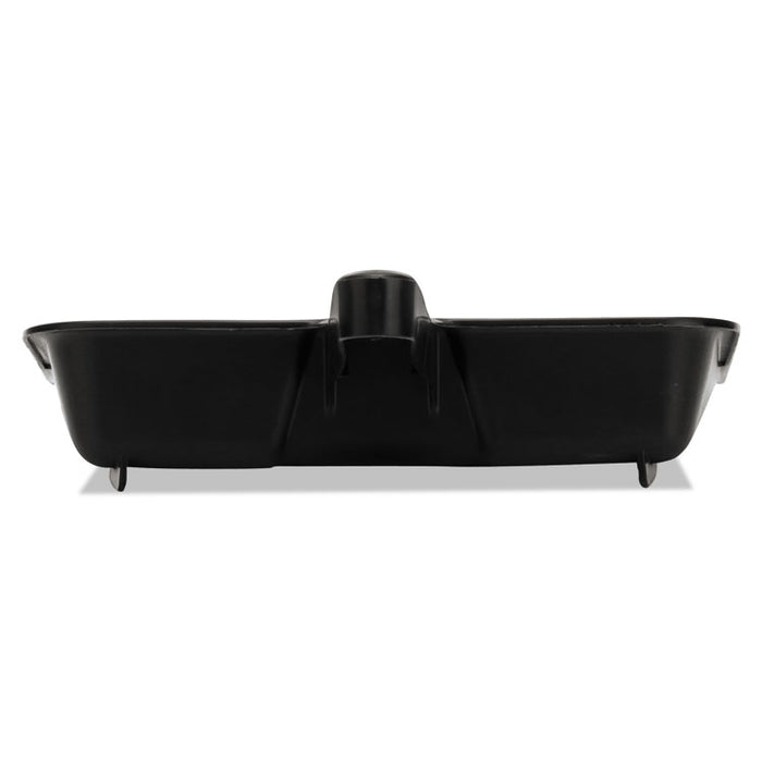 Heavy-Duty Dustpan, 8.25 x 12.25 , Polypropylene, Charcoal