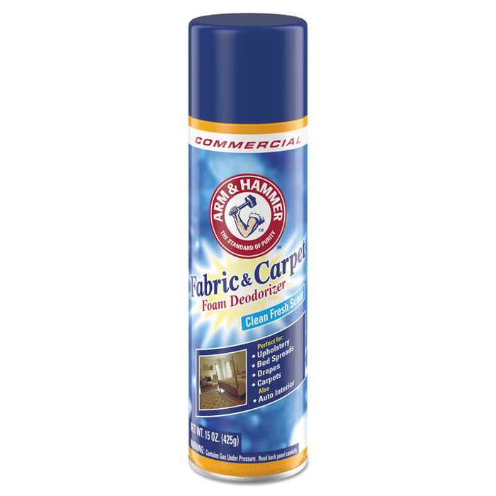 Fabric and Carpet Foam Deodorizer, Fresh, 15 oz Aerosol Spray