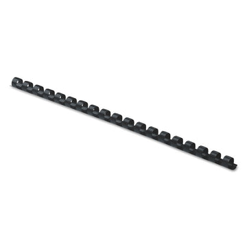 Plastic Comb Bindings for 11 x 8.5 Documents, 19 Rings, 0.31" (40-Sheet) Capacity, Black, 100/Pack
