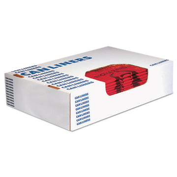 Healthcare Biohazard Printed Can Liners, Biohazard Infectious Waste, 30 gal, 1.3 mil, 30" x 43", Red, Flat Pack, 200/Carton