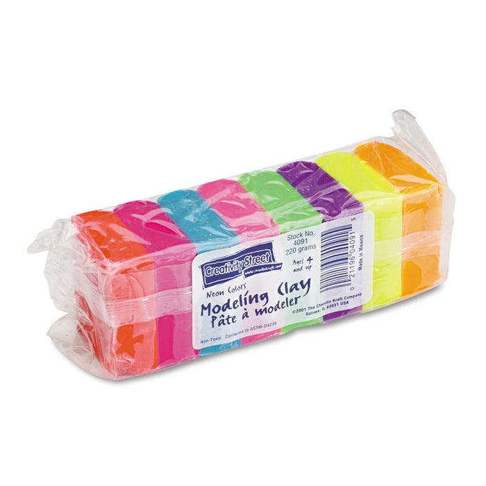 Modeling Clay Assortment, 27.5 g of Each Color, Assorted Neon, 220 g ...