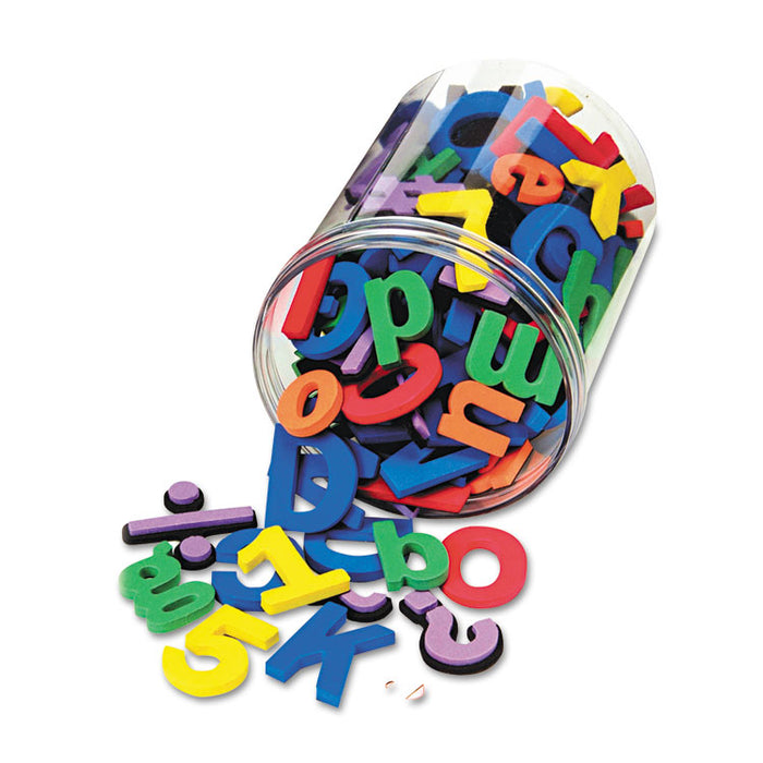 Magnetic Alphabet Letters, Foam, 1.5" Tall (Uppercase), 1" Tall (Lowercase), Assorted Colors, 105/Pack