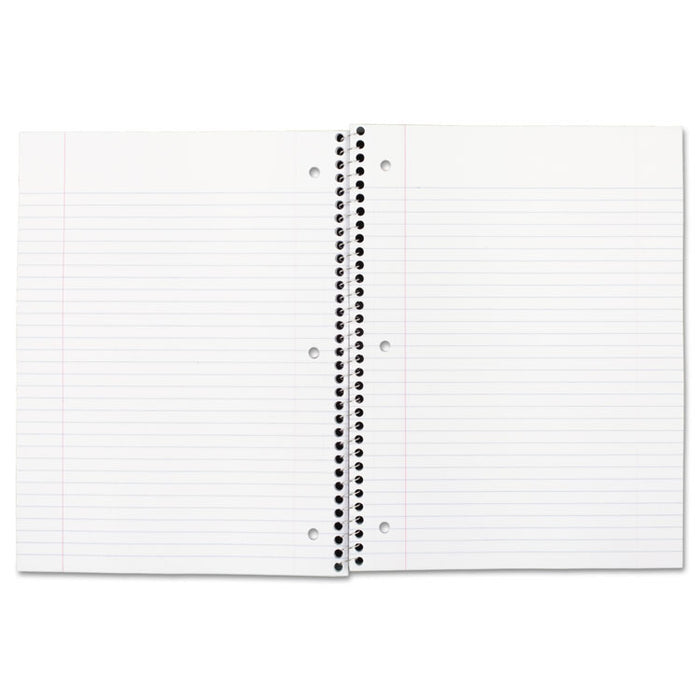 Spiral Notebook, One-Subject, Medium/College Rule, Randomly Assorted Cover Color, (70) 10.5 x 7.5 Sheets
