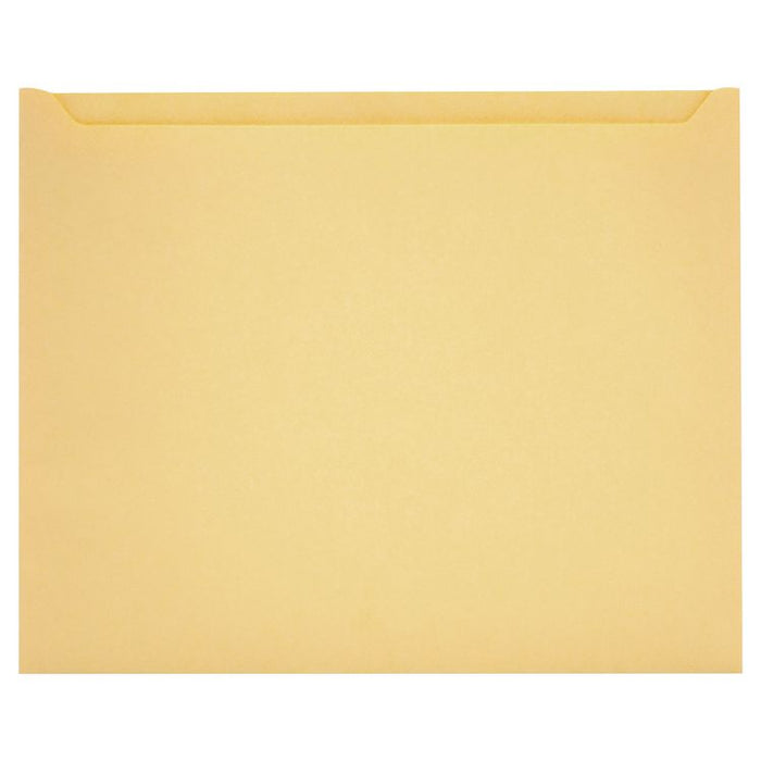 Paper File Jackets, Letter Size, Buff, 100/Box