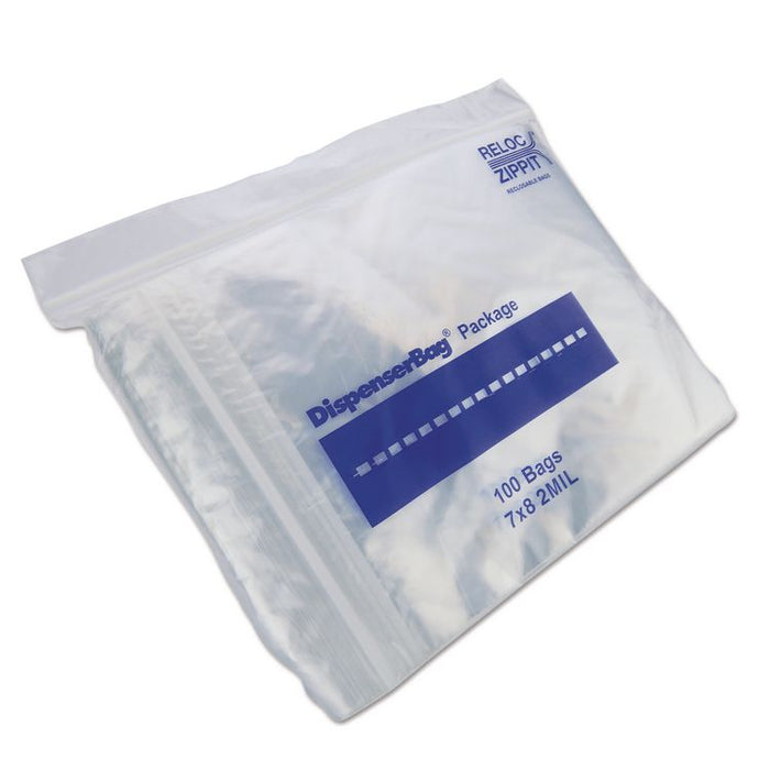 Plastic Zipper Bags, 32 oz, 7" x 8", Clear, 1,000 Bags/Box, 2 Boxes/Carton