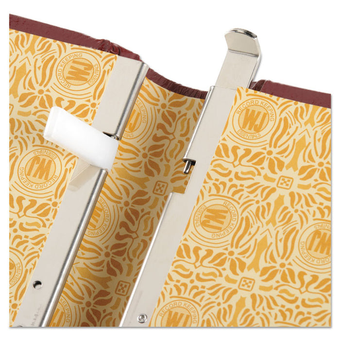 Looseleaf Corporation Minute Book, 1-Subject, Unruled, Red/Gold Cover, (250) 11 x 8.5 Sheets