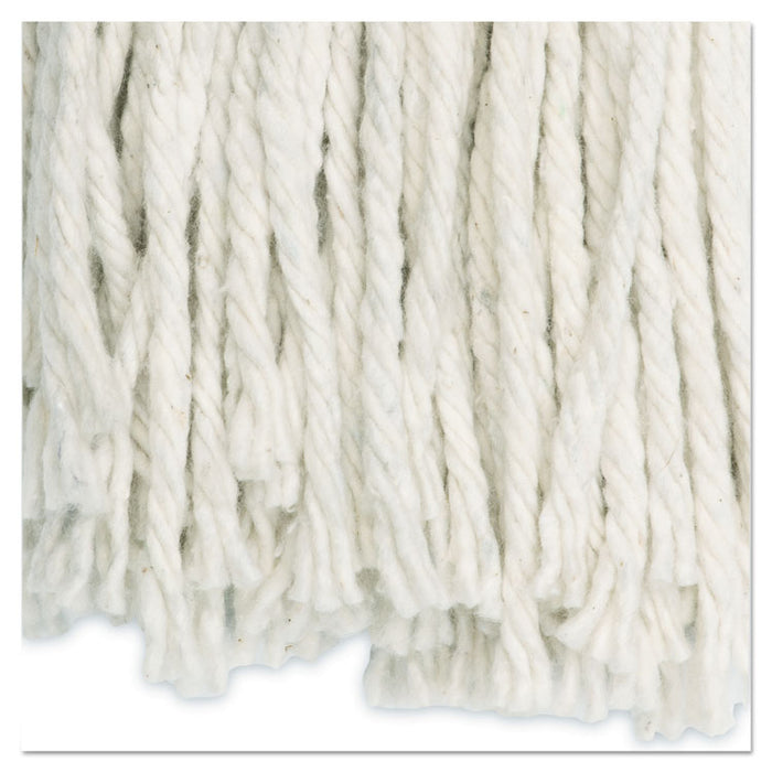 Cut-End Wet Mop Head, Cotton, #20, White