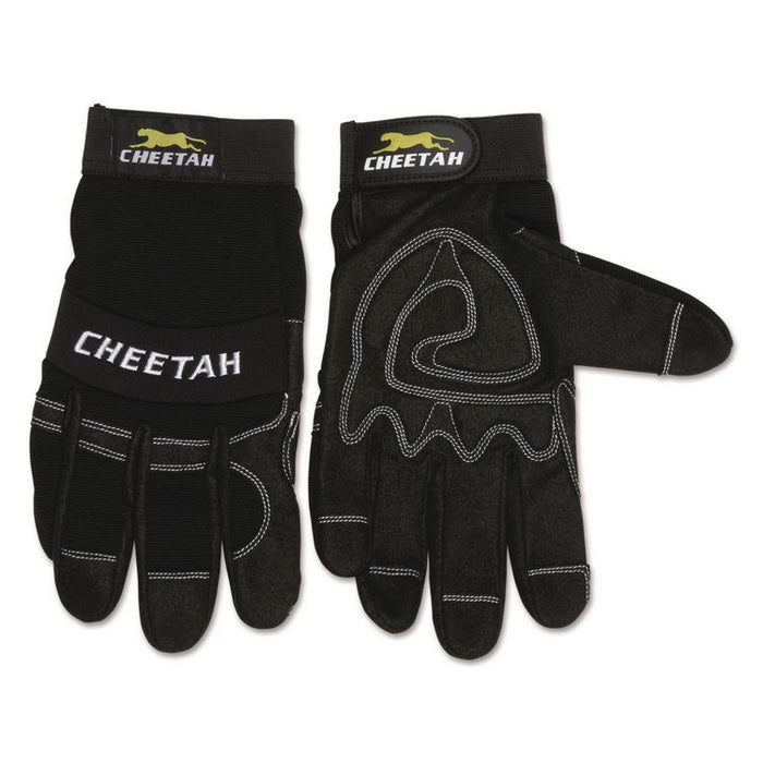 Cheetah 935CH Gloves, EN388: 2X21, 10" Long, X-Large, Black, Pair