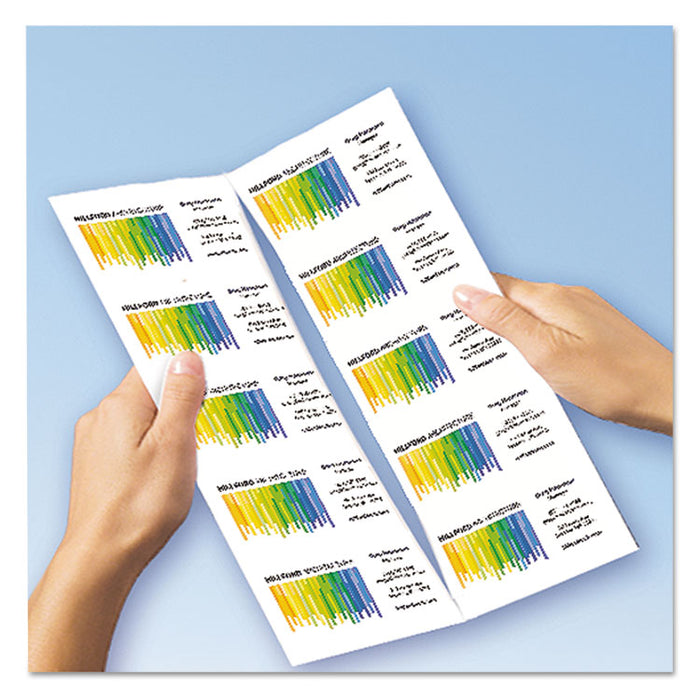 Clean Edge Business Cards, Laser, 2 x 3.5, White, 10 Cards/Sheet, 40 Sheets/Box