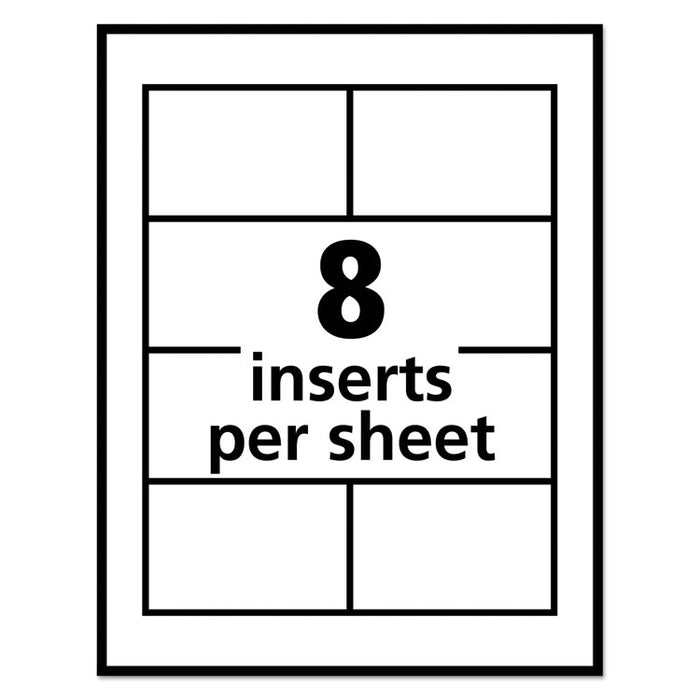 Pin-Style Badge Holder with Laser/Inkjet Insert, Top Load, 3.5 x 2.25, White, 100/Box