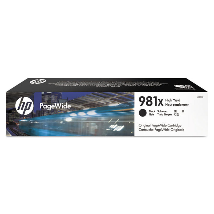HP 981X, (L0R12A) High-Yield Black Original PageWide Cartridge