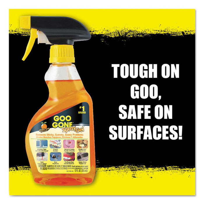 Spray Gel Cleaner, Citrus Scent, 12 oz Spray Bottle