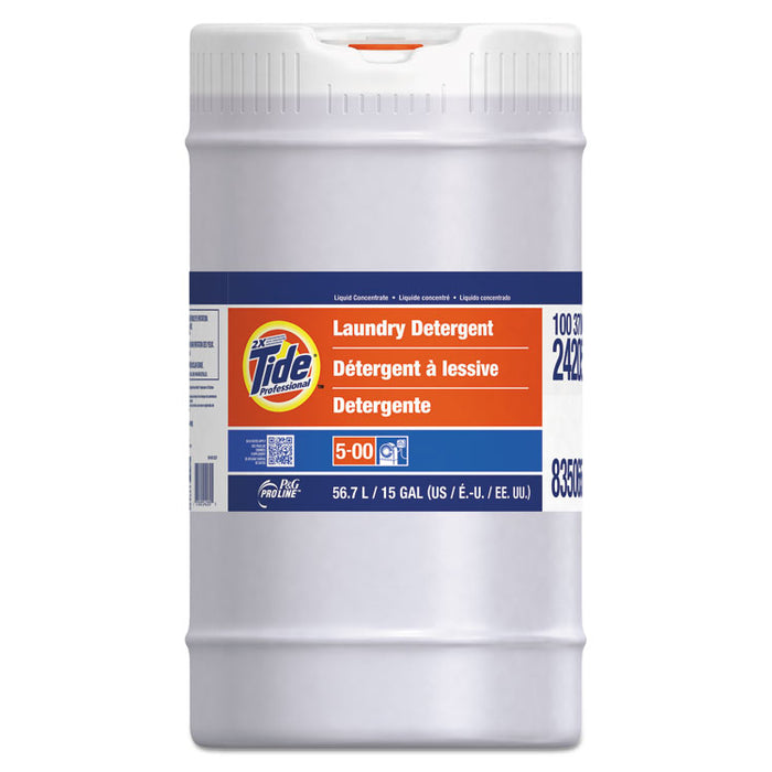 Pro 2x Liquid Laundry Detergent, Tide Original Scent, 15 gal Drum