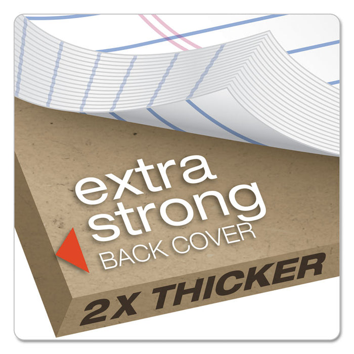 Gold Fibre Writing Pads, Wide/Legal Rule, (50) White 8.5 x 11 Sheets, 4/Pack