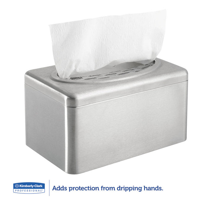 Folded Towel Dispenser, 10.4 x 6.1 x 5.4, Stainless Steel