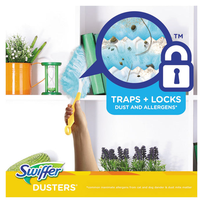 Dusters Refill, DustLock Fiber, Lavender Vanilla Scent, Light Blue, 10/Box, 4 Boxes/Carton