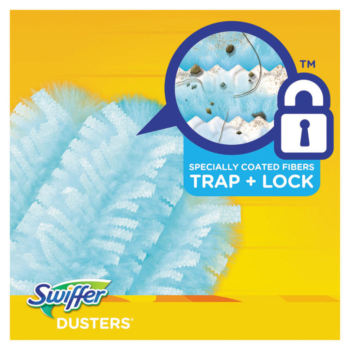 Dusters Refill, Dust Lock Fiber, Lavender Vanilla Scent, Light Blue, 10/Box