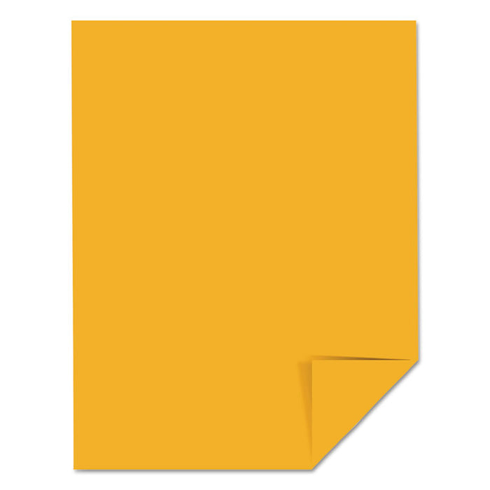 Color Cardstock, 65 lb Cover Weight, 8.5 x 11, Galaxy Gold, 250/Pack
