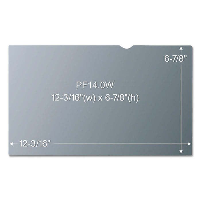 Antiglare Frameless Filter for 14" Widescreen Laptop, 16:9 Aspect Ratio