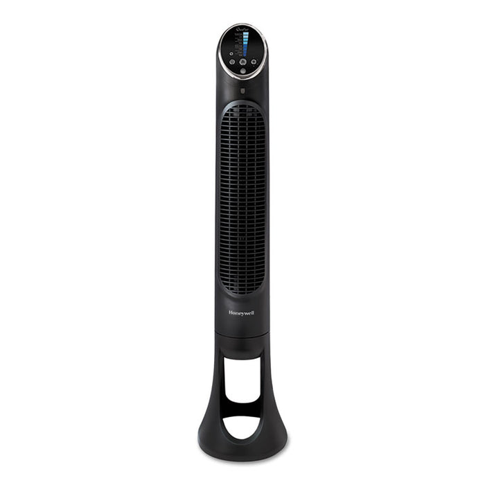QuietSet 8-Speed Whole-Room Tower Fan, 10"w x 40"h, Black