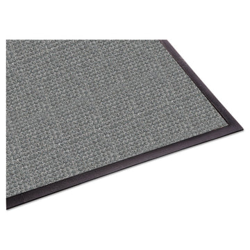 WaterGuard Indoor/Outdoor Scraper Mat, Rectangular, Gray Ridged Needle-Punch Surface, 36" x 10 ft