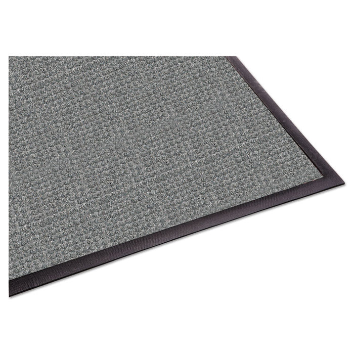 WaterGuard Indoor/Outdoor Scraper Mat, Rectangular, Gray Ridged Needle-Punch Surface, 36" x 10 ft