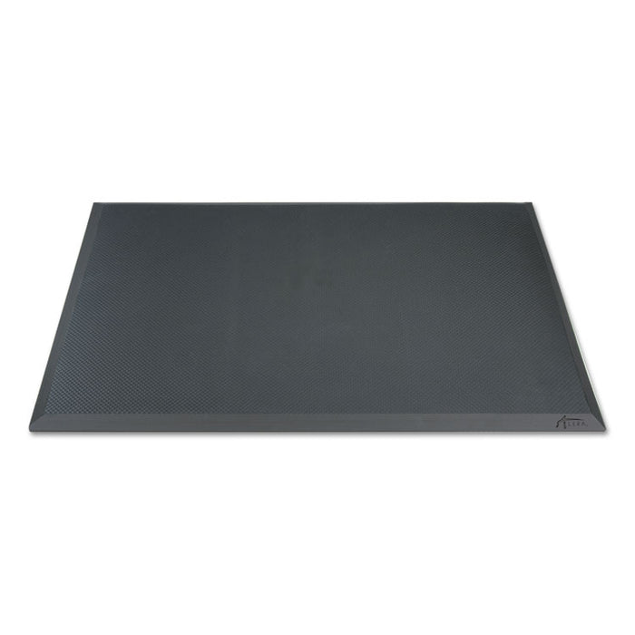 Alera AdaptivErgo Anti-Fatigue Mat, Rectangular, Black Molded Grid Surface, 19.4" x 33.2"