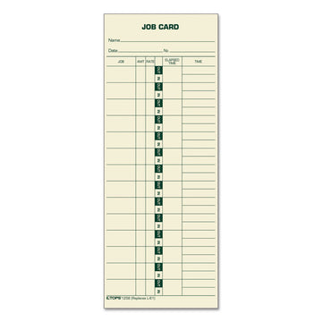 Manila Job Cards, Replacement for 15-800622/L-61, One Side, 3.5 x 9, 500/Box