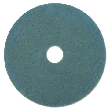 Ultra High-Speed Floor Burnishing Pads 3100, 27" Diameter, Aqua, 5/Carton