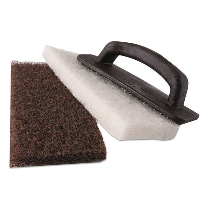 Doodlebug Handblock Pad Holder Kit, 4.63 x 10, Brown, 1 Holder and 2 Pads/Kit, 4 Kits/Carton