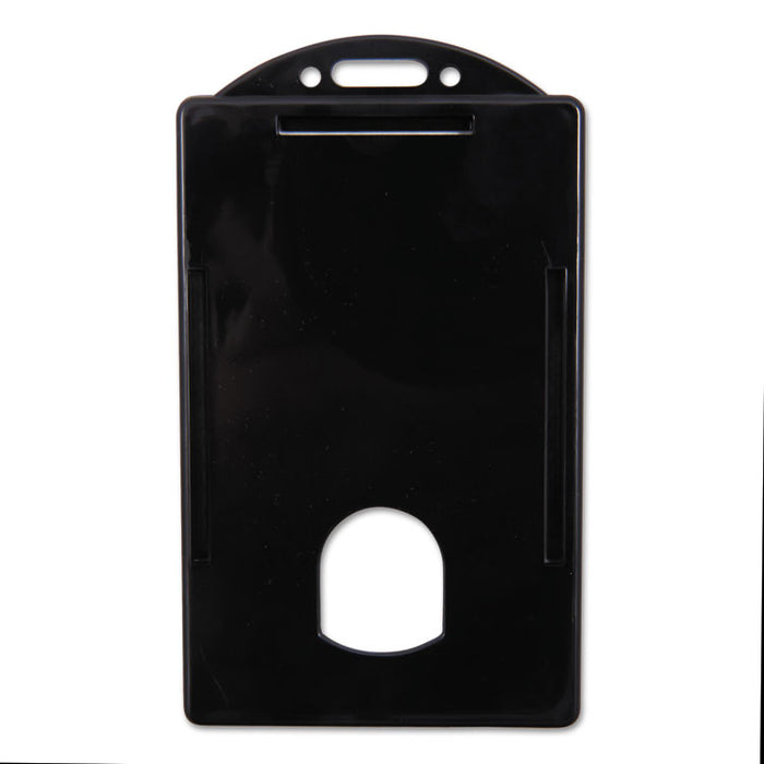 Sicurix Badge/Card Holder, 4 x 2 9/10, Black, 25/Pack
