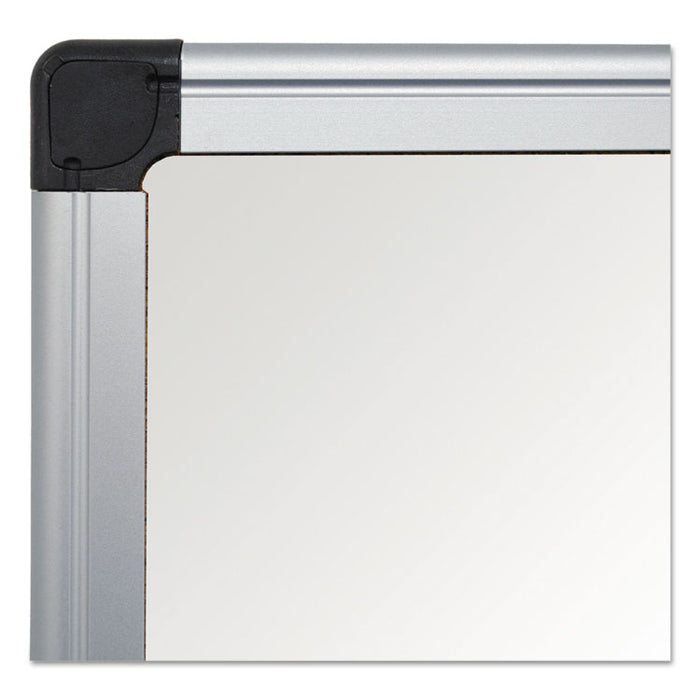 Porcelain Value Dry Erase Board, 48" x 72", White Surface, Satin Aluminum Frame