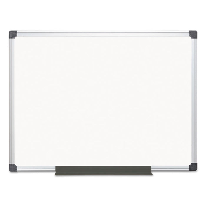 Value Melamine Dry Erase Board, 36" x 48", White Surface, Satin Aluminum Frame