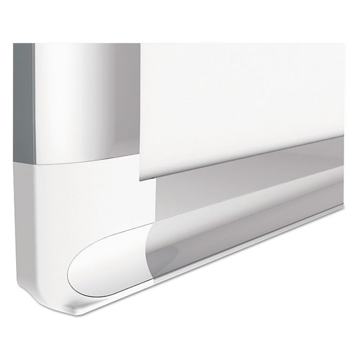 Gridded Magnetic Steel Dry Erase Project Planning Board, 2" x 3" Cells, 48" x 36", White Surface, Satin Aluminum Frame