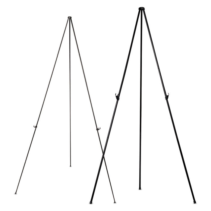 Lightweight Instant Easel, 61.5" Tall, Metal, Black