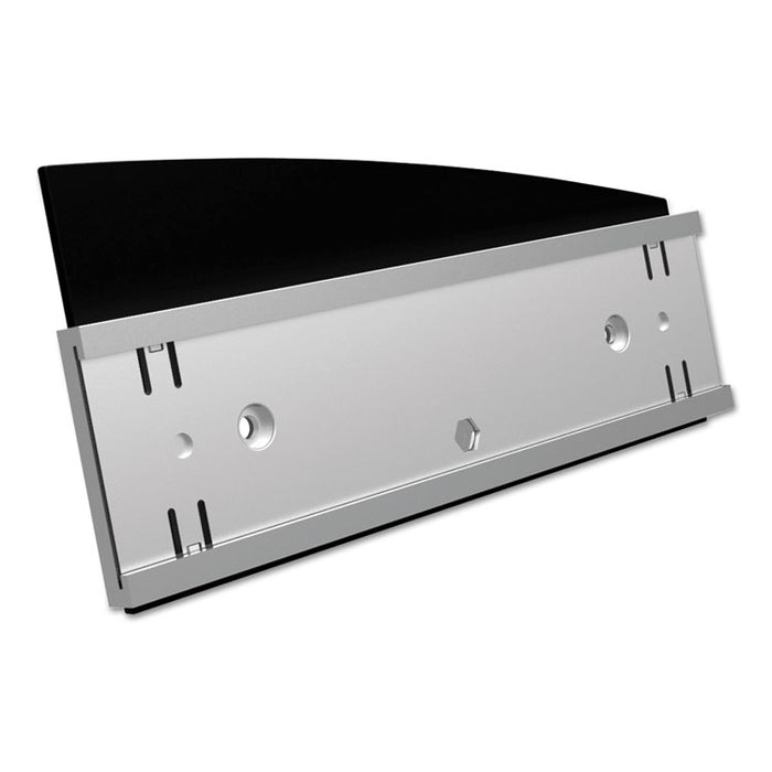Interior Image Anti-Glare Sign Holder, Landscape, 8.5" x 2" Insert, Black/Silver