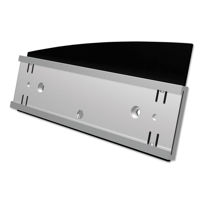 Interior Image Anti-Glare Sign Holder, Landscape, 8.5" x 2" Insert, Black/Silver