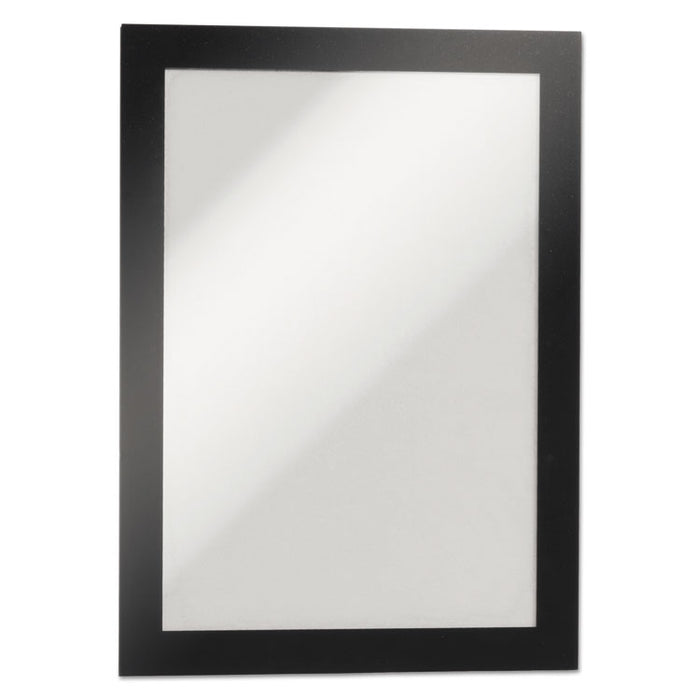 DURAFRAME Sign Holder, 5.5 x 8.5, Black Frame, 2/Pack