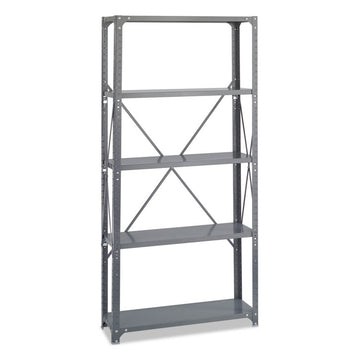 Commercial Steel Shelving Unit, Five-Shelf, 36w x 12d x 75h, Dark Gray