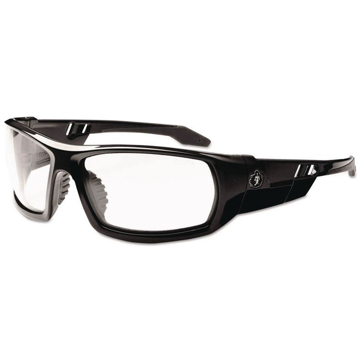 Skullerz Odin Safety Glasses, Fog-Off Technology, Black Full Frame, Clear Dual Lens
