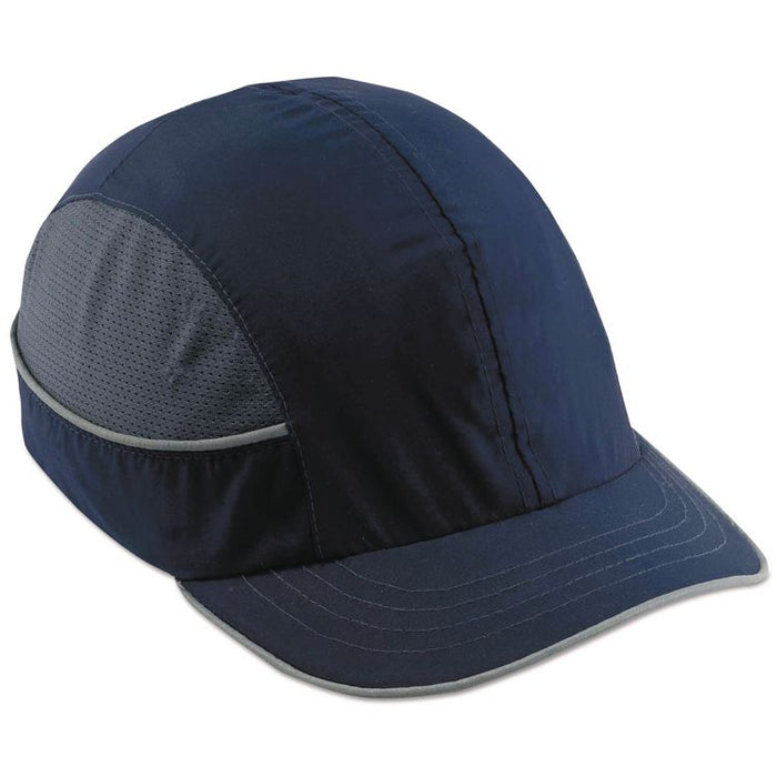 Skullerz 8950 Bump Cap, Short Front Brim, XXX-Small to Large (Up to 7.5), 0.01" Insert, Navy