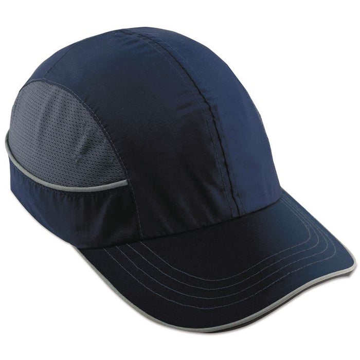 Skullerz 8950 Bump Cap, Long Front Brim, XXX-Small to Large (Up to 7.5), 0.01" Insert, Navy