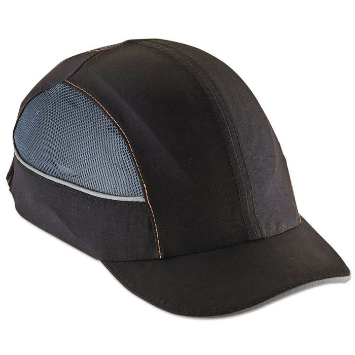 Skullerz 8960 Bump Cap with LED Lighting, Short Front Brim, XXX-Small to Large (Up to 7.5), 0.01" Insert, Navy