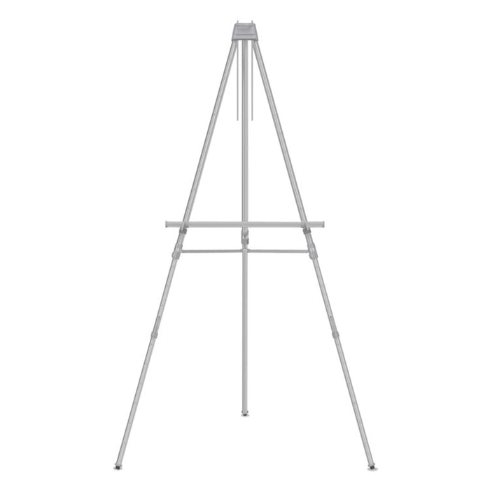 Aluminum Heavy-Duty Display Easel, 38" to 66" Tall, Silver, Supports Up to 45 lb